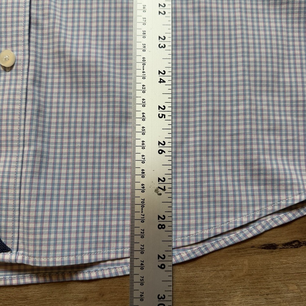 UNTUCKit Shirt Men 2XL Blue Check Stretch Performance Button Up Business Casual - Picture 5 of 7